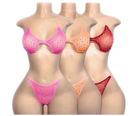 Set lenceria brillante
