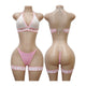 Set de dos piezas estilo sporty con detalles PLAYBOY, top halter y panty tipo hilo con ligas en muslos.